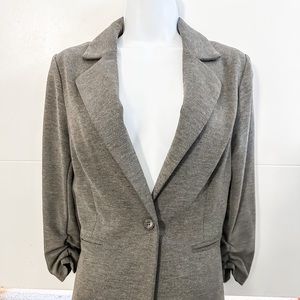 Comfortable gray cloth suit jacket blazer Womens medium